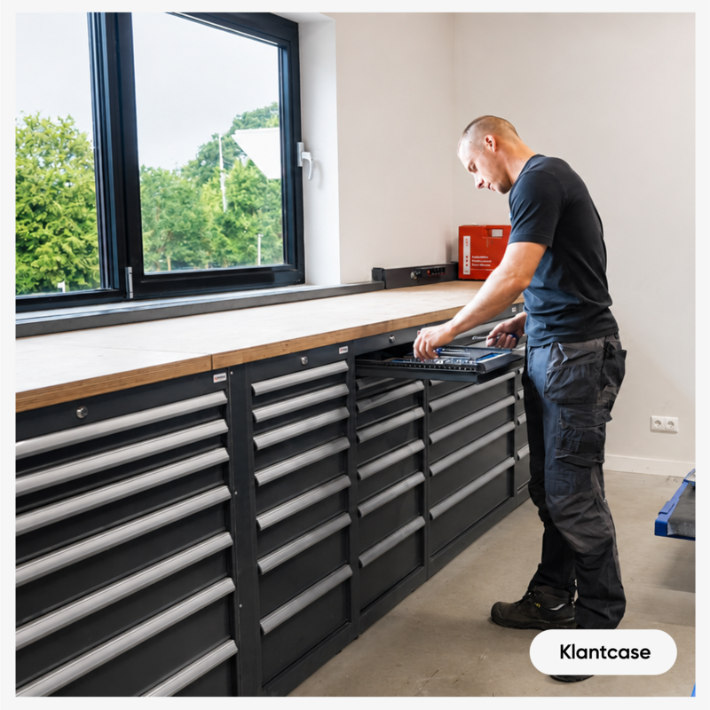 Inrichting technische dienst bij Fitwinkel Hengelo.