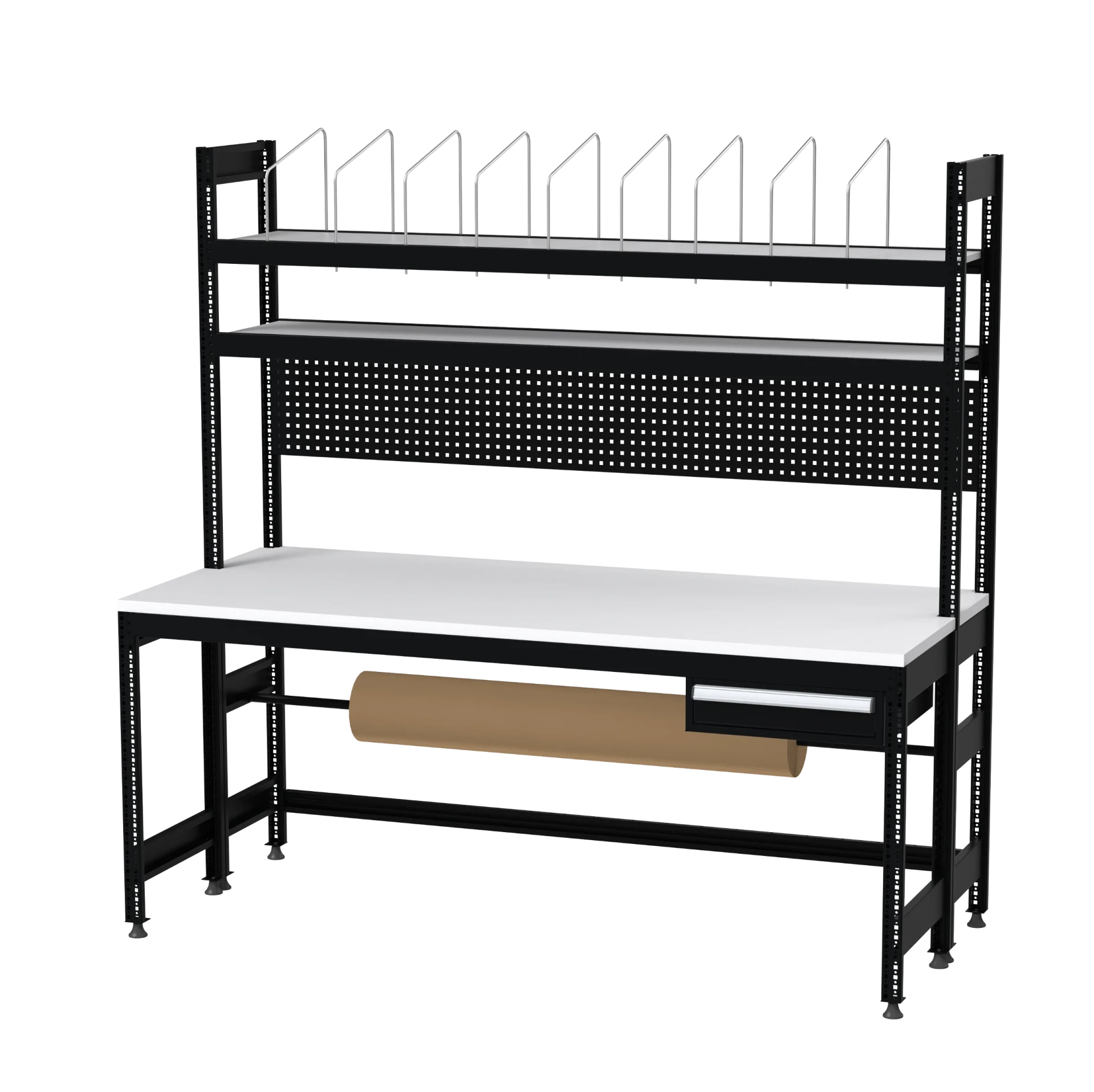 Verstelbare Werkbank - Werktafel - Industriële Werkbank - Garage Werkbank - met LED