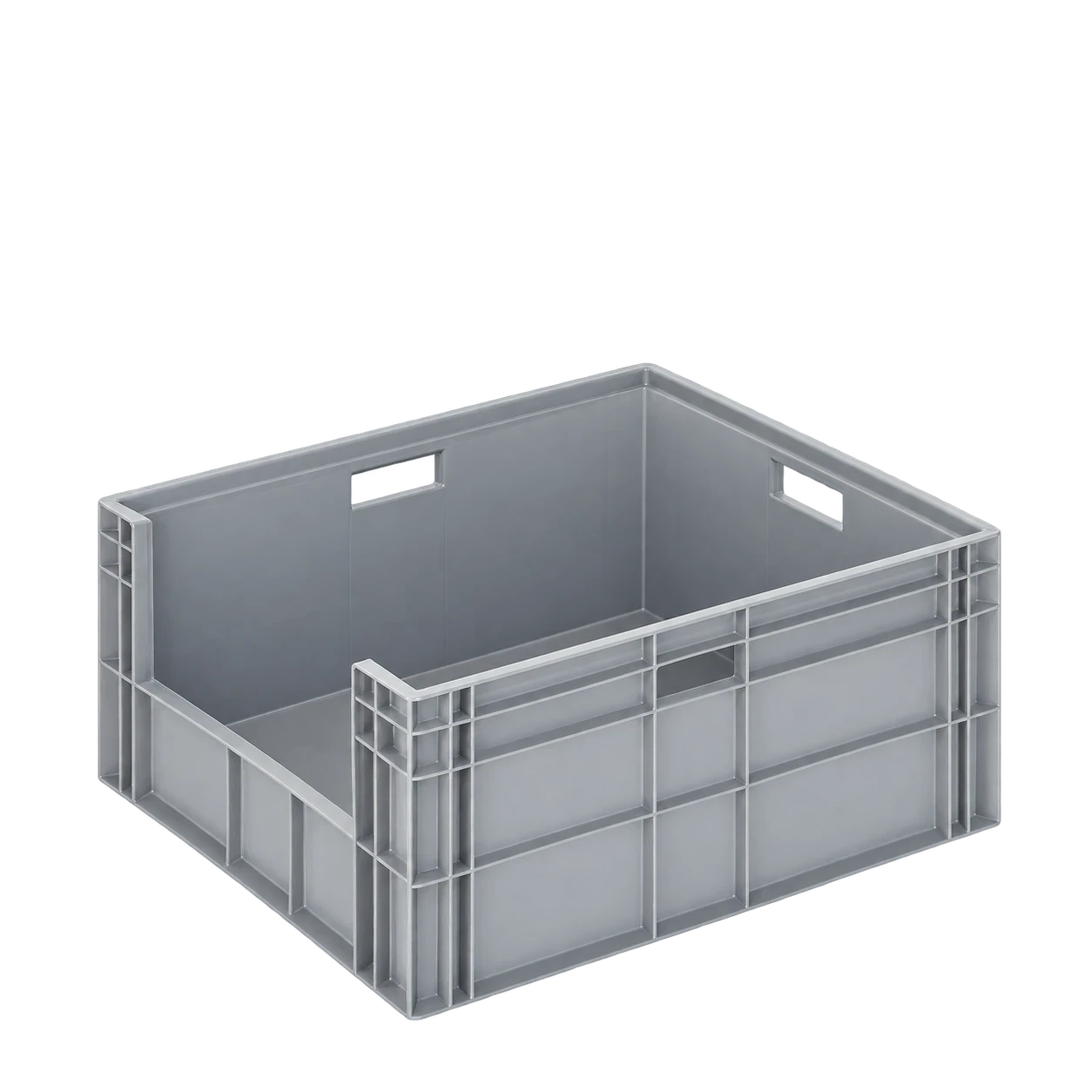 Kunststof krat met grijpopening - 800x600x340 mm - MKP.601